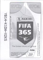 2017 Panini FIFA 365 Stickers #370a / 370b Andre Andre / Saul Back