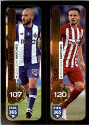 2017 Panini FIFA 365 Stickers #370a / 370b Andre Andre / Saul Front