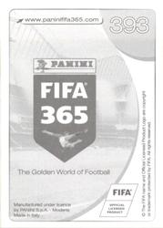 2017 Panini FIFA 365 Stickers #393 Alexandru Tudorie Back