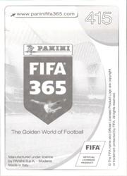 2017 Panini FIFA 365 Stickers #415 Georgi Schennikov Back