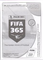 2017 Panini FIFA 365 Stickers #423 Ezequiel Garay Back