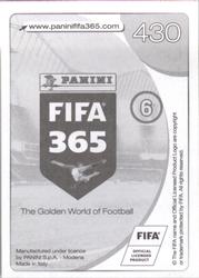 2017 Panini FIFA 365 Stickers #430 Javi Garcia Back