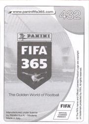 2017 Panini FIFA 365 Stickers #432 Axel Witsel Back