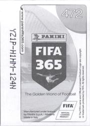 2017 Panini FIFA 365 Stickers #472 Diego Forlan Back
