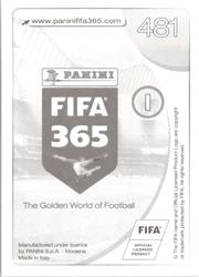 2017 Panini FIFA 365 Stickers #481 Miguel Samudio Back