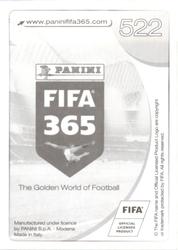 2017 Panini FIFA 365 Stickers #522 Valber Huerta Back