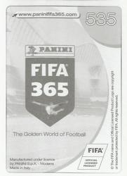 2017 Panini FIFA 365 Stickers #535 Boca Juniors logo Back