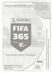 2017 Panini FIFA 365 Stickers #536 Fernando Zuqui Back
