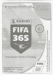 2017 Panini FIFA 365 Stickers #599 Rodinei Back