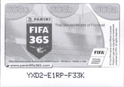 2017 Panini FIFA 365 Stickers #663 Huang Bowen / Gao Lin / Ricardo Goulart Back