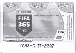 2017 Panini FIFA 365 Stickers #668 Marko Djordjevic / Angel Berlanga / Takuya Iwata Back