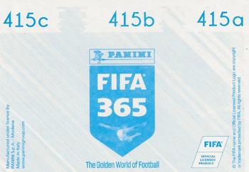 2019 Panini FIFA 365 (Blue Back) #415 Thibaut Courtois / Harry Kane / Kylian Mbappe Back