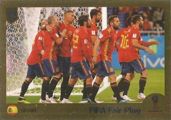 2019 Panini FIFA 365 (Blue Back) #416 Spain Fair Play Front