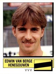 1987-88 Panini Voetbal 88 Stickers #302 Edwin van Berge-Henegouwen Front