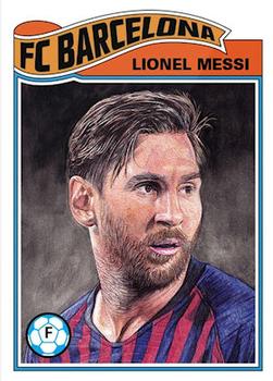 2019 Topps Living UEFA Champions League #1 Lionel Messi Front