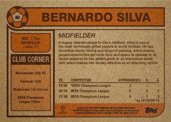 2019 Topps Living UEFA Champions League #80 Bernardo Silva Back