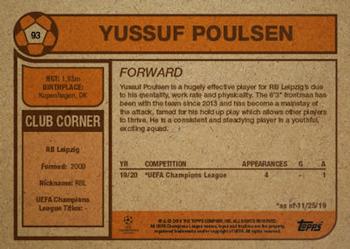 2019 Topps Living UEFA Champions League #93 Yussuf Poulsen Back