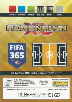2018-19 Panini Adrenalyn XL FIFA 365 Update Edition #UE73 Luka Modrić Back