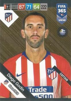 2018-19 Panini Adrenalyn XL FIFA 365 Update Edition #UE98 Diego Godín Front
