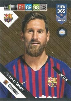 2018-19 Panini Adrenalyn XL FIFA 365 Update Edition #UE99 Lionel Messi Front