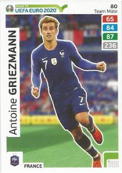 2019 Panini Adrenalyn XL Road to UEFA Euro 2020 #80 Antoine Griezmann Front