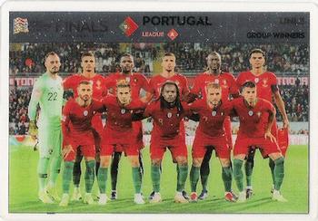 2019 Panini Adrenalyn XL Road to UEFA Euro 2020 #UNL3 Portugal Team Photo Front