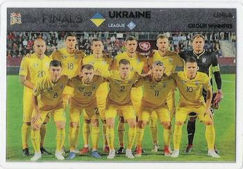 2019 Panini Adrenalyn XL Road to UEFA Euro 2020 #UNL6 Ukraine Team Photo Front