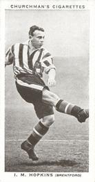 1939 Churchman's Association Footballers 2nd Series #24 Idris Hopkins Front