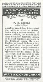 1939 Churchman's Association Footballers 2nd Series #44 Frederick Charles Steele Back