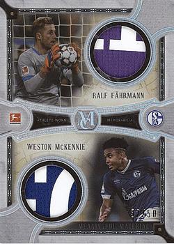 2018-19 Topps Bundesliga Museum Collection - Dual Meaningful Material Patch Relics #DMPR-FM Ralf Fährmann / Weston McKennie Front