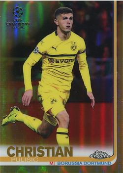 2018-19 Topps Chrome UEFA Champions League - Gold Refractors #23 Christian Pulisic Front