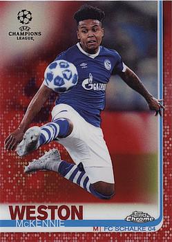 2018-19 Topps Chrome UEFA Champions League - Red Refractors #83 Weston McKennie Front