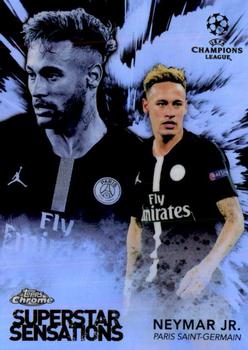2018-19 Topps Chrome UEFA Champions League - Superstar Sensations #SS-NJ Neymar Jr. Front