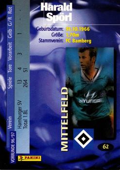 1996-97 Panini Bundesliga Collection #62 Harald Sporl Back