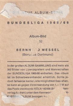 1965-66 Bergmann Fussball #52 Bernhard Wessel Back