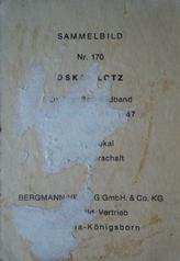 1966-67 Bergmann Fussball #170 Oskar Lotz Back