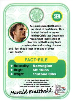 1997-98 Futera Celtic Fans Selection - Embossed Foil #SE9 Harald Brattbakk Back