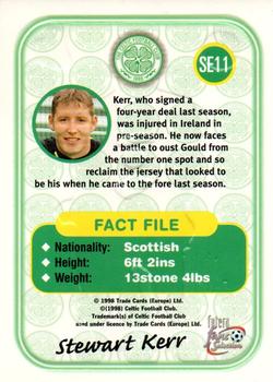 1997-98 Futera Celtic Fans Selection - Embossed Foil #SE11 Stewart Kerr Back