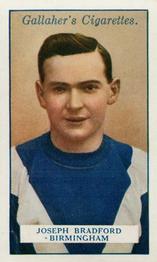 1928 Gallaher Ltd Footballers #53 Joseph Bradford Front