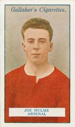 1928 Gallaher Ltd Footballers #77 Joe Hulme Front