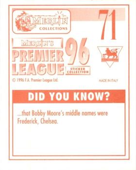 1995-96 Merlin's Premier League 96 #71 Paul McGregor Back