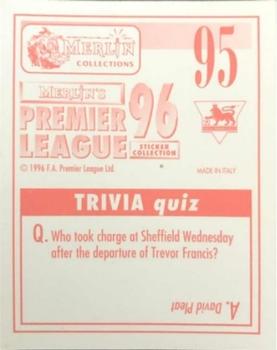 1995-96 Merlin's Premier League 96 #95 Michael Thomas Back