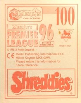1995-96 Merlin's Premier League 96 #100 Stan Collymore Back