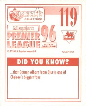 1995-96 Merlin's Premier League 96 #119 Carlton Palmer Back