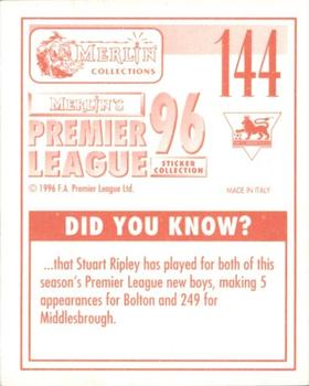 1995-96 Merlin's Premier League 96 #144 Steve Howey Back