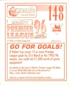1995-96 Merlin's Premier League 96 #148 Robert Lee Back