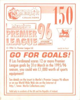 1995-96 Merlin's Premier League 96 #150 Les Ferdinand Back