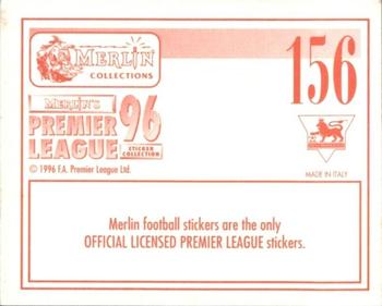 1995-96 Merlin's Premier League 96 #156 David Ginola Back