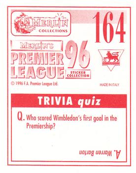 1995-96 Merlin's Premier League 96 #164 Colin Calderwood Back