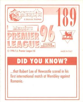 1995-96 Merlin's Premier League 96 #189 Tony Roberts Back